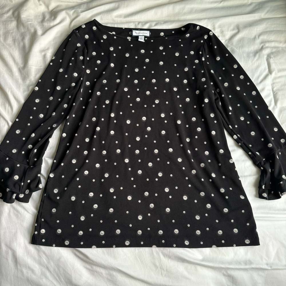 Black Charter Club Blouse